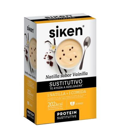 Natillas de Vainilla Sustitutivas 6 Sobres Siken