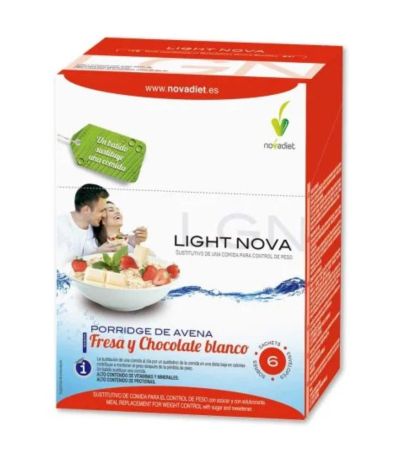 Light Nova Porridge Fresa 6 Sobres Nova Diet