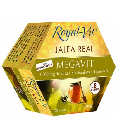 Royal-Vit Mega Total Jalea Real 1500mg  20 viales Dielisa