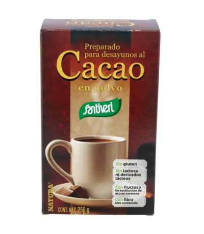 Cacao en Polvo SinGluten SinAzucar 250g Santiveri