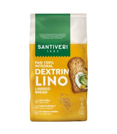 Pan Integral Dextrin con Semillas de Lino Bio 240g Santiveri