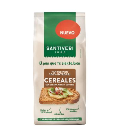 Pan Tostado 100% Integral Cereales 200g Santiveri