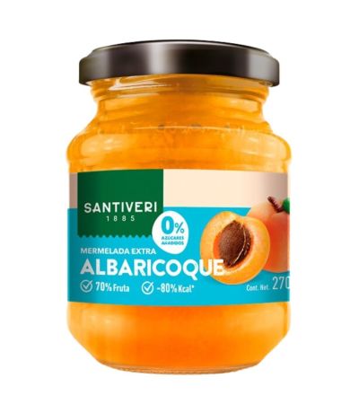 Mermelada Albaricoque 0% Azucar Vegan 270g Santiveri
