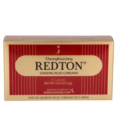 Ginseng Rojo Coreano Redton 50caps GRC
