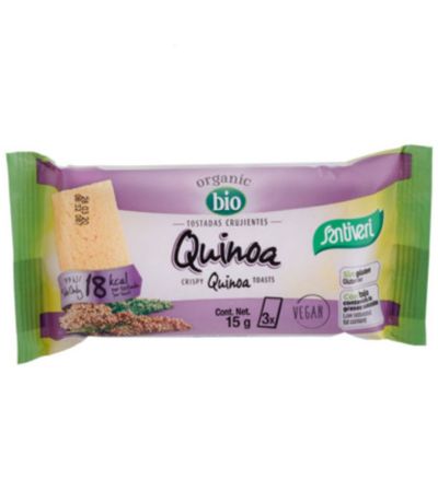 Tostadas de Quinoa Bio SinGluten Vegan 15g Santiveri