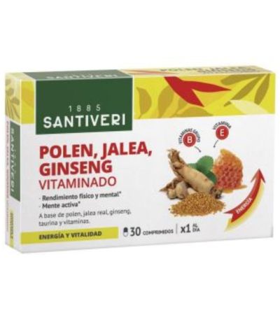 Polen Jalea Ginseng Vitaminado 30comp Santiveri