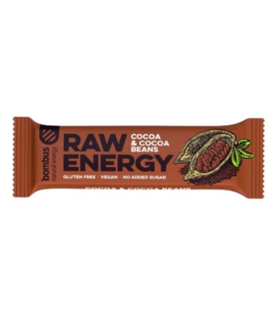 Bombus Raw Energy Cacao 20x50g Santiveri