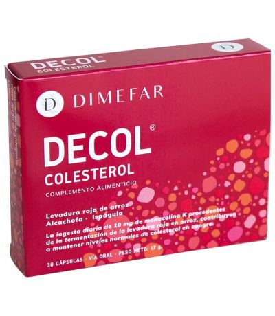 Decol Colesterol 570Mg Eco 30caps Dimefar