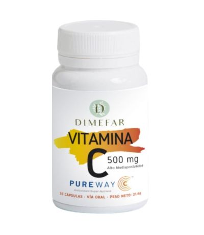 Vitamina-C PureWay 500Mg 30caps Dimefar