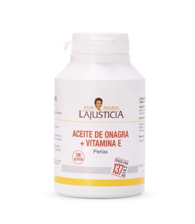 Onagra y Vitamina-E 1000Mg SinGluten 275 Perlas Ana Maria Lajusticia