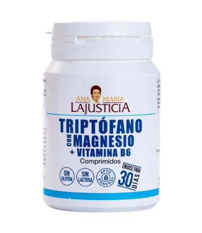 Triptofano Magnesio y Vitamina B6 SinGluten 60comp Ana Maria Lajusticia