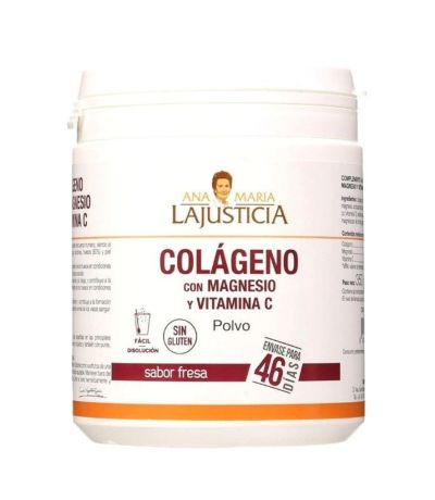 Colageno Magnesio y Vitamina C Fresa SinGluten 350g Ana Maria Lajusticia