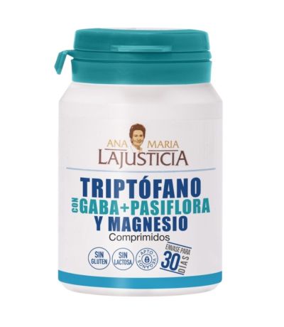 Triptofano Gaba Pasiflora Magnesio Vegan 60caps Ana Maria Lajusticia
