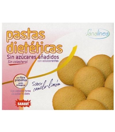 Pastas Dieteticas Glutinadas Canela y Limon SinAzucar 240g Sanavi