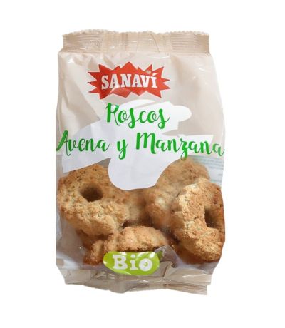 Roscos de Avena y Manzana Bio Vegan 150g Sanavi
