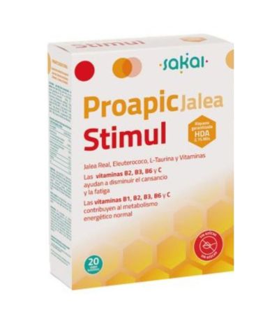 Proapic Jalea Stimul con Ginseng 20 Viales Sakai