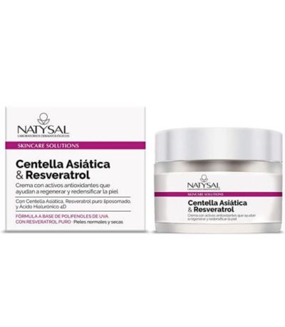 Crema Facial Centella Asiatica y Resveratrol 50ml Natysal