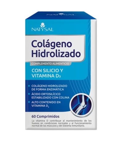 Colageno Hidrolizado con Silicio y Vitamina D 60comp Natysal