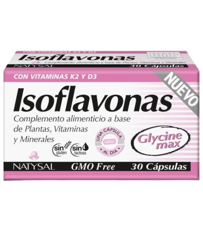 Isoflavonas con Vitaminas K2 y D3 SinGluten 30caps Natysal