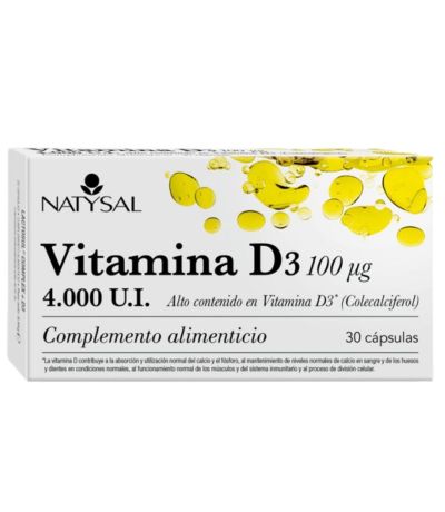 Vitamina D3 4000Ui 60caps Natysal