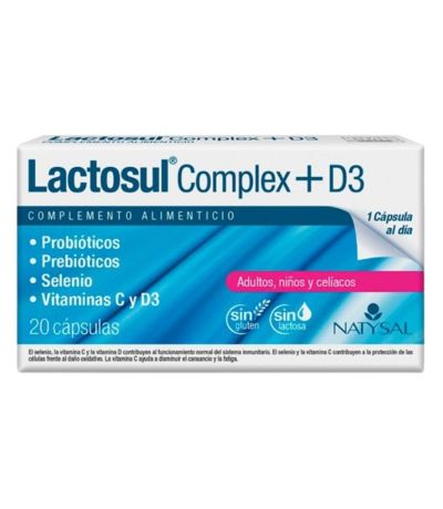 Lactosul Complex D3 SinGluten 20caps Natysal
