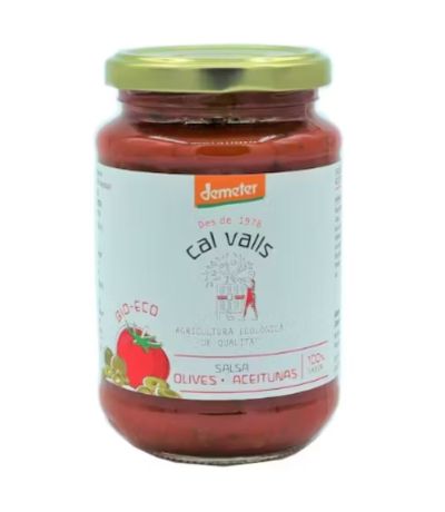 Salsa de Tomate con Olivas Verdes Demeter 350g Cal Valls