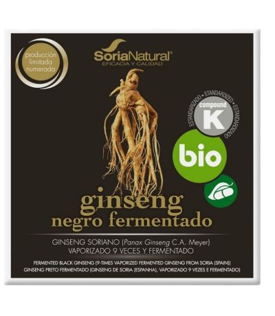 Gingseng Negro Fermentado Bio 24caps Soria Natural