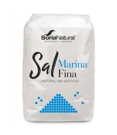 Sal Marina Fina Refinada 1kg Soria Natural