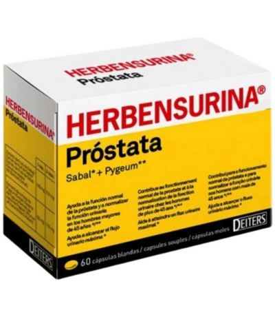 Herbensurina Prostata SinGluten 60caps Deiters