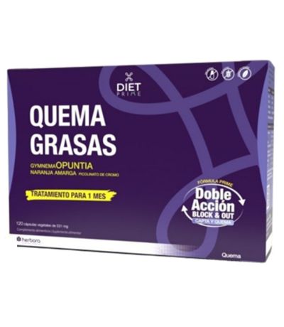 Quema Grasas Vegan SinGluten 120caps Diet Prime Herbora