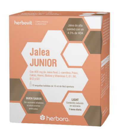 Jalea Junior SinGluten 15 Ampollas Herbora