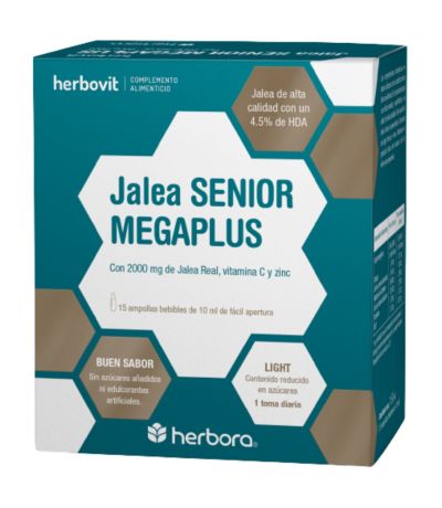 Jalea Senior SinGluten 15 Ampollas Herbora