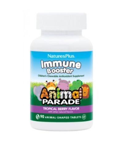 Animal Parade Kids Immune Booster Defensas SinGluten 90comp NatureS Plus