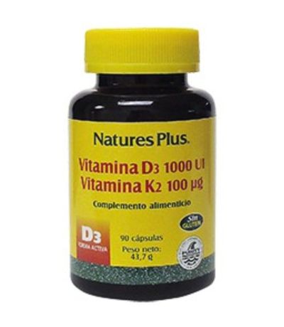 Vitamina-D3K2 SinGluten 90caps NatureS Plus
