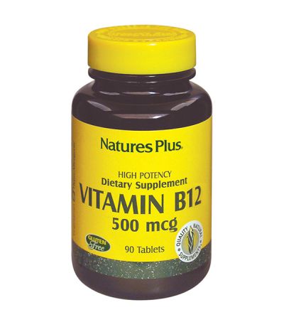 Vitamina-B12 500Mcg SinGluten 90comp NatureS Plus