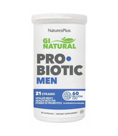 GI Natural Probiotic Men SinGluten 30caps NatureS Plus