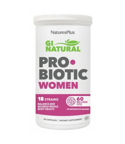 GI Natural Probiotic Women SinGluten 30caps NatureS Plus