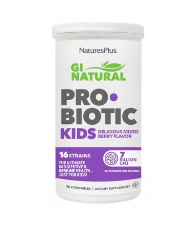 GI Natural Probiotic Kids SinGluten 30comp NatureS Plus