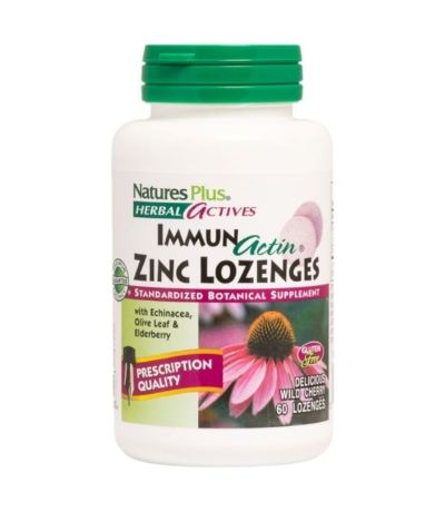 Immunactin Zinc Lozenges SinGluten 60comp NatureS Plus