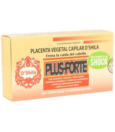 Placenta Vegetal Capilar Plus Forte 4 Vialesx25ml Shila