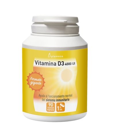 Vitamina-D3 4000Ui SinGluten 90caps Plameca