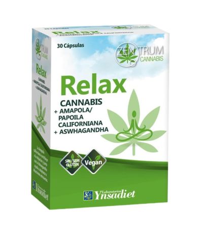 Zentrum Cannabis Relax SinGluten 30caps Ynsadiet