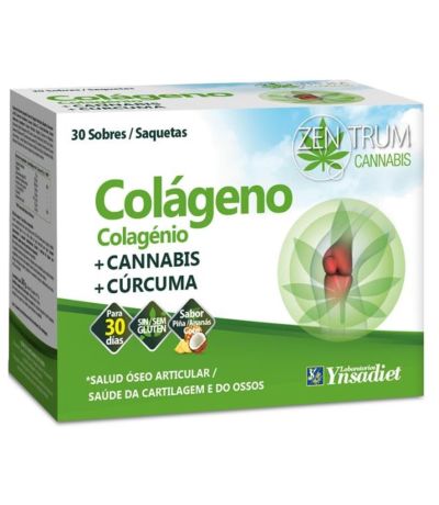 Zentrum Cannabis Colageno SinGluten 30 sobres Ynsadiet