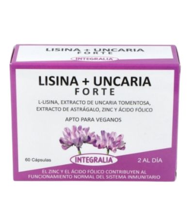 Lisina Uncaria Forte Vegan 60caps Integralia