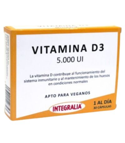 Vitamina D3 5000Ui Vegan 30caps. Integralia