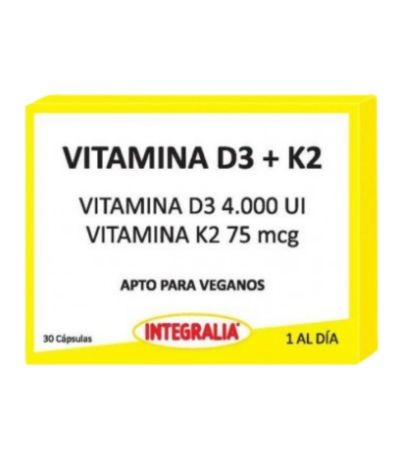 Vitamina D3 K2 Vegan 30caps. Integralia