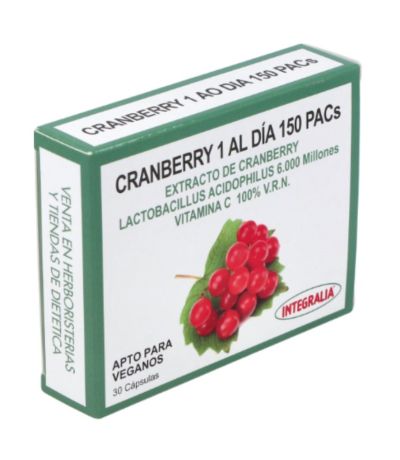 Cranberry 1 al Dia 150PACs Vegan 30caps Integralia