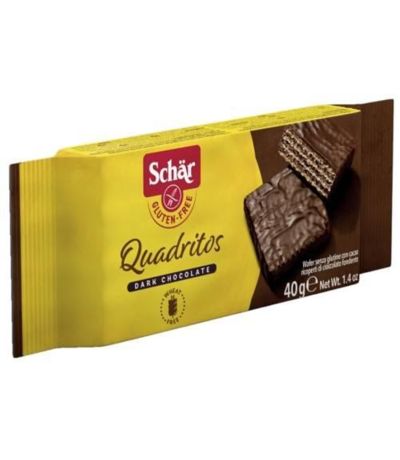 Quadritos de Chocolate SinGluten 40gr Dr. Schar