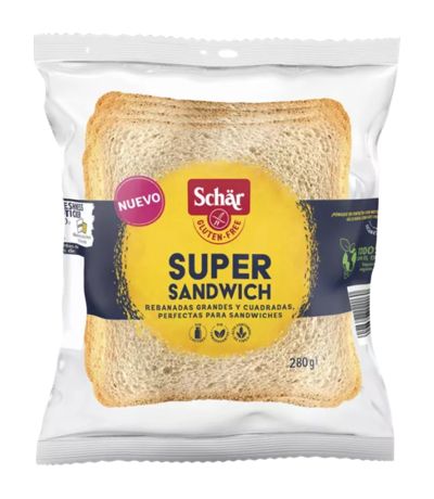 Pan de Molde Super Sandwich SinGluten 280g Dr. Schar