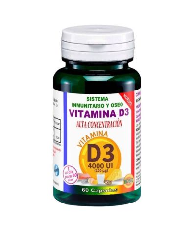 Vitamina-D3 400Ui Alta Concentracion SinGluten 60caps Robis